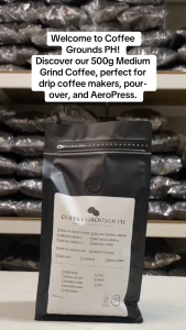 Coffee Grounds PH - Espresso Blend 500g | Medium Grind Coffee x Dark Roast | Organic Coffee in Resealable Pouch