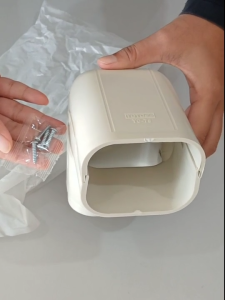 รางครอบท่อแอร์ "งอมุม" TC75 TOTO 90 องศา