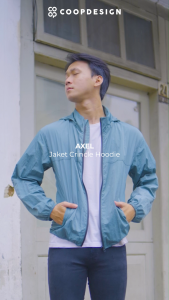 Coop Design - Axel Jaket Crincle Pria Hoodie