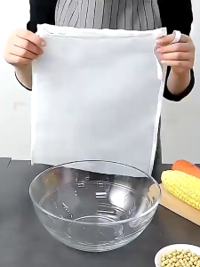 BOSSLU Kain Saringan Susu Kacang Kedelai Kain Peras Santan Nylon Food Filter Bag Saringan Rempah