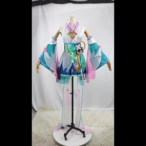 Anime Costume Onmyoji Hatsune Miku Cosplay Costume with 2 Ponytail Wig for women Lolita Dress With Kawaii JK Skirt