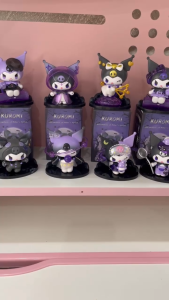 CÓ HỘP Full set 8 Kuromi ngoại truyện - Kuromi hồng tím - Mô hình decor bàn làm việc - full set 8 box