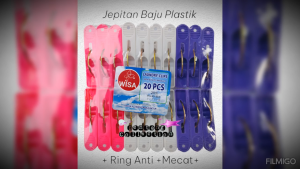 Jepitan Jemuran Jepitan Baju Plastik Ring 1Pack 20Pcs