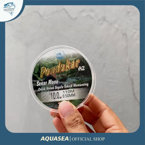 AQUASEA - Senar Pancing Pendekar 110m Senar Mono 100% Nylon Senar Pancing Kuat Bahan Nilon Transparan