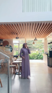 Kanaya Gamis Wanita Jumbo 2 in 1 Kondangan Mix Tile Dot Muat BB 120Kg Paling Laris L XL XXL 3XL 4XL