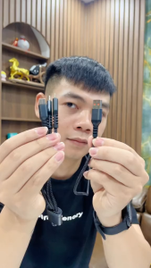 Dây Cáp Sạc Nhanh 100w micro usb type c 3 Trong 1 6a