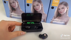 Tai nghe F9 PRO TWS Tai Nghe Không Dây Bluetooth Nút Cảm Ứng Để Hiển Thị Tỷ Lệ Phần Trăm Pin - Bảo hành 1 ĐỔI 1 từ MƯỜNG THANH ROYAL
