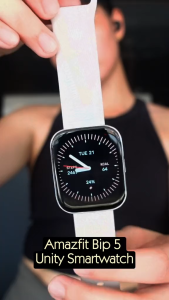 Amazfit Bip 5 Unity 46mm Smartwatch Bluetooth Phone Call 1.91" Large Display SpO2 Heart Rate Sleep Monitor Sports Fitness Tracker Phone GPS Ultra Light Weight 14 Days Battery Life