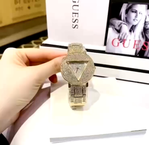 [Promo] Jam Tangan Wanita Guess GW0512L2 Glitz Champagne Case Gold Stainless Steel Original Garansi 2 Tahun [✔COD][100% Authentic]