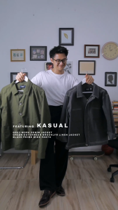 Kasual Navy Blue Work Denim Jacket