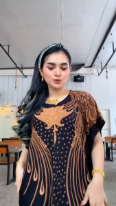 Promo Akhir Bulan Termurah Daster Motif Hitam Series Baju Tidur Wanita Kekinian Bahan Katun Rayon