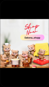DAKENA - ORNAMEN MINIATUR BEAR CAMPING / TENDA BERUANG / DECORATE / MINIATUR