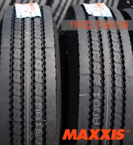 ยางรถบรรทุก เรเดียล ขนาด 11R22.5 รุ่น MA189 ชนิด TL 16PR ยี่ห้อ MAXXIS พร้อมกะทะล้อ กดเลือก