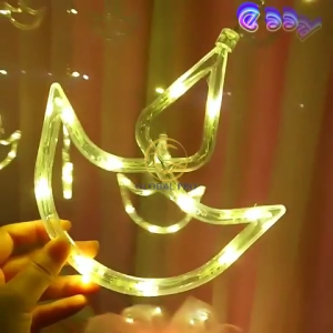 LIGHT OF HOPE Diwali Diya Light Raindrop Design 138L Fairy String Light 4 Meter Deepavali Decoration Light Curtain Light ICECLE