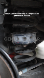 Transparan Spring Buffer Size C Stabilizer Mobil Dumper Karet Peredam Type C