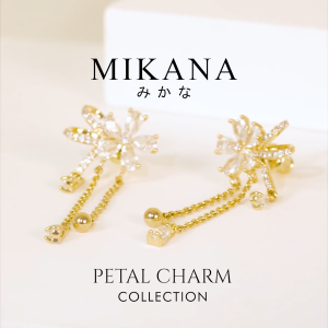 Mikana Petal Charm 14k Gold Plated Rinka Slider Bracelet Accessories Jewelry For Women flower rhinestone box chain accessories jewelry for woman