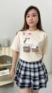 CAROTYLES S Kaos Couple Keluarga SNPY VALENTINE Wanita dan Anak Lengan Pendek Katun
