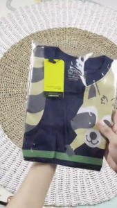 Baju Kaos Distro Anak 1-13 Tahun Laki-Laki Cowok Motif Rubah Garis Warna Navy