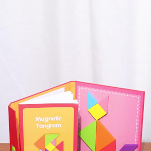 SNI Lakoe Puzzle Tangram Magnetik/tangram Mainan Edukasi Anak/puzzle bentuk geometris pattern block/Magnetic Tangram Book (C-95)