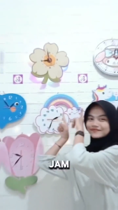 COD Grosir jam dinding Beli 1 GRATIS 1 hiasan dinding/jam dinding anak Tema Astronot/jam dinding anak karakter/jam dinding anak aesthetic