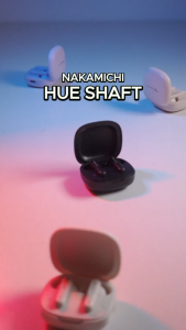Nakamichi HUE SHAFT TWS Earphone Full Bass IPX4 Anti Keringat Bluetooth Mic HD