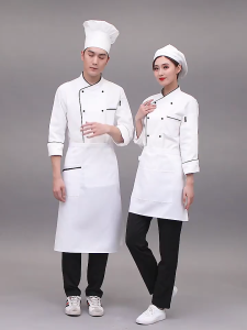 Chef Uniform Short Sleeved Design Suitable For Both Men And Women Oil Resistant Breathable And Non Pilling Hotel Restaurant Chef Baking Special Chef Uniform