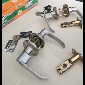 ⚡Miễn Phí Vận Chuyển⚡ Khoá tròn tay gạt thẳng cứng cáp - Khóa tay nắm cửa 45-65mm cho phòng tắm