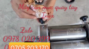 Máy cán mực khô  cá quay tay làm bằng inox siêu chắc chắn
