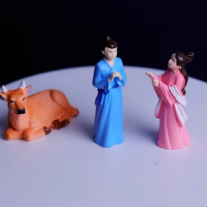 Mô hình nhân vật Ngưu Lang Chức Nữ Lễ Tình Nhân ngày Thất Tịch trang trí tiểu cảnh nhà búp bê