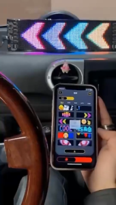 Stiker LED Mobil Variasi & Aksesori Elektrik USB Kabel Remote Kontrol Cerdas Proyeksi Layar Ponsel ke Mobil