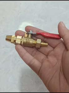 KRAN STEAM HATO 1/4 + NOZZLE LURUS / KRAN STEAM AC