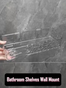 Storage Solutions for Bathrooms: Acrylic Shampoo Holders & Space-Saving Shelves