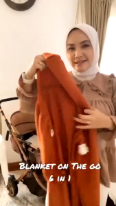 Dialogue Baby On The Go Blanket 6 in 1 Function DFB0044 / Selimut Bayi Multifungsi Ukuran 75x90cm