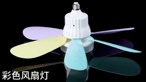 Y·S·S YaSheng Ceiling Fan with LED Light and Remote Control 360° Rotation 40W Mini Ceiling Fan 3 Color Silent 3 Speed Wind 6 Blades Timer Crystal Lamp Shade