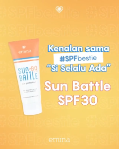 Emina Sun Battle SPF 30 PA+++ - Sunscreen Pelindung dari Sinar Matahari + UV Ekstrak Aloe Vera