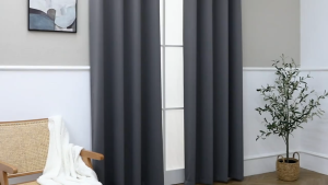 【High Quality】Blackout Curtains for Windows with Rings for Bedroom Insulation and Sunshade 140*160cm/140*220cm/140*255cm