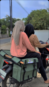Tas obrok motor kurir tas delivery angkut barang tas belanja anti air ukuran kecil tas kurir antar barang BISA COD
