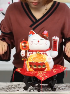 Lucky Fortune Cat 11 Inch Decoration Ornament New Business Grand Opening House Warming 招财猫新店开张乔迁礼物