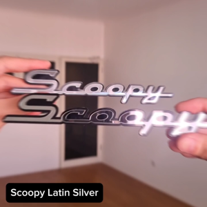 GTR Emblem Prestige Scoopy 2 PCS Logo Timbul 3D Scoopy 2019 ESP FI Scoopy Karbu Prestige 2021 2023