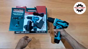 Bor Cordless Drill 10mm Baterai Tangan Charger Cas 12V NRT-PRO DC330