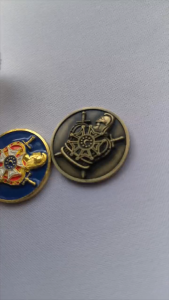 High Quality 1 Inch 3D Metal DEMOLAY Emblem Cellphone Logo