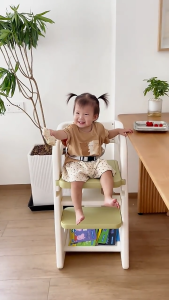 Ghế ngồi ăn dặm đa đăng cao cấp cho bé Hobbytree (nâng hạ độ cao + dây đai an toàn)