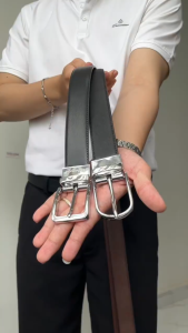 Thắt lưng nam da thật học sinh đơn giản dây nịt basic đi học-đi làm cho nam bản 3.3 cm TLD191 - Thắt Lưng Giá Tốt