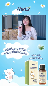 Dầu tràm cho bé sơ sinh tinh dầu tràm cho bé dầu tràm gió nguyên chất TheCi giữ ấm chống muỗi 50ml - Happy Life 4U