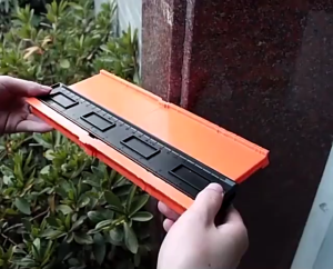 ไม้บรรทัดพลาสติกวัดมุม วัดขอบกระเบื้อง เกจวัดขอบไม้ลามิเนต 5/10 นิ้ว ส่งจากไทย