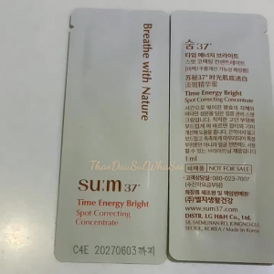 NEW 2028 Sum37 10 gói Tinh chất cô đặc dưỡng trắng mờ thâm nám SU:M37 Time Energy Bright spot correcting 1ml