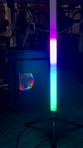 【HOT】Musical rhythm pattern RGB LED lamp room bedroom atmosphere lamp wall lamp multi-color selection Nordic light air floor lamp bedroom decoration single product RGB floor lamp RGB lamp(APP control)