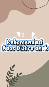 Rekomendasi Baju Anak DISTRO Lengan Pendek Kaos Anak laki-laki usia 4-12 tahun bahan katun 30S other