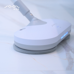 AVA Cordless Electric Mop Rechargeable Spinning Spray Mop with LED Light Wireless High Powered Motor Rotating 280R/min Portable Floor Cleaner Cleaning Equipment Includes 4 pcs Mop Pads
