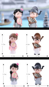 DAKENA - ORNAMEN MINIATUR MULTI MOTIF DEKORASI PAJANGAN PASANGAN MESRA /Hanfu/Han-style clothing
